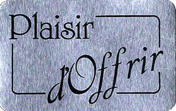 1000 Étiquettes Plaisir d'offrir Argent