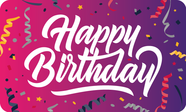 500 Étiquettes "Happy Birthday"