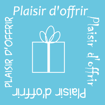 500 Étiquettes "plaisir d'offrir" Bleu