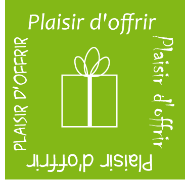 500 Étiquettes "plaisir d'offrir" Vert