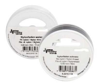 Bobine fil de nylon L. 100m Dia. 0.5mm