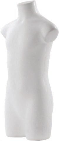 Buste enfant 7/8 ans torso pvc blanc
