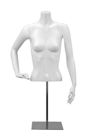 Buste femme court sur base bras tendu