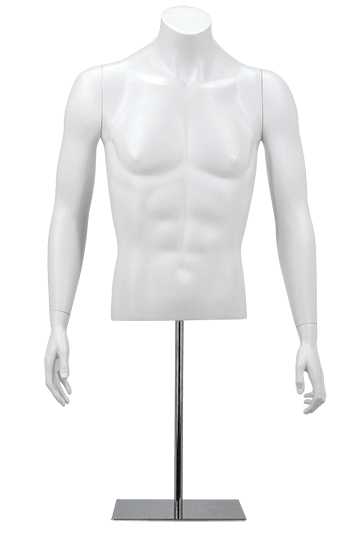 Buste homme court sur base bras tendus