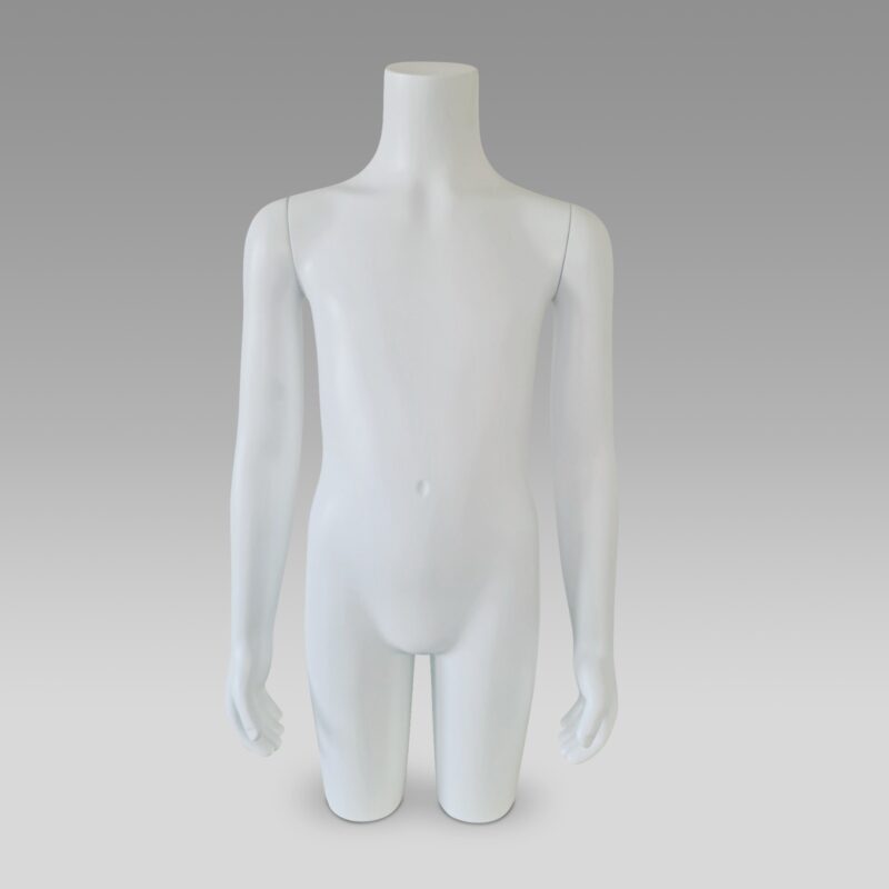 Buste Torso Enfant 6 ans Blanc avec bras