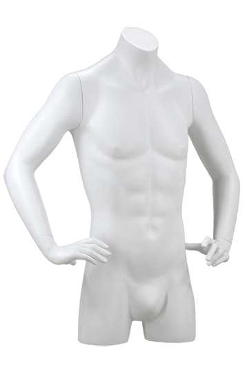 Buste torso homme mains hanches