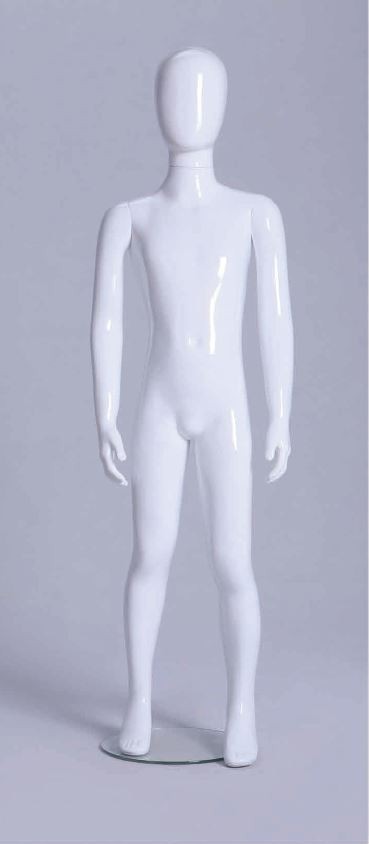 Mannequin enfant 8 ans blanc mat