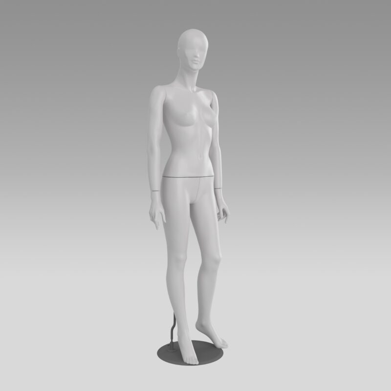 Mannequin Femme blanc + bras plié