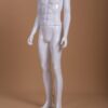 Mannequin Homme laqué blanc brillant sans tête déhanché