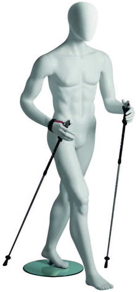 Mannequin homme Randonneur tête abstraite