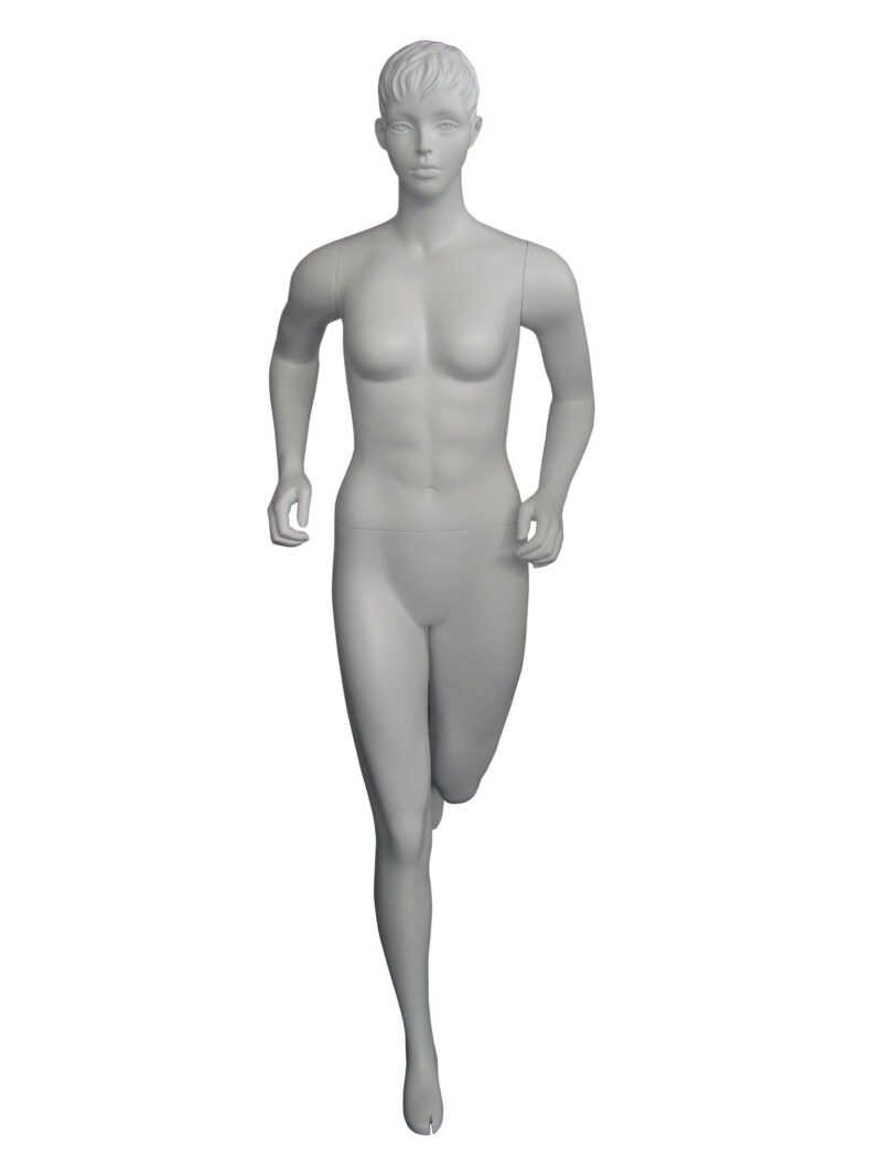 Mannequin sportif femme Runner blanc avec tête