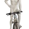 Mannequin sportif homme Cycliste blanc avec tête