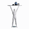 Mannequin sportif homme lifter blanc