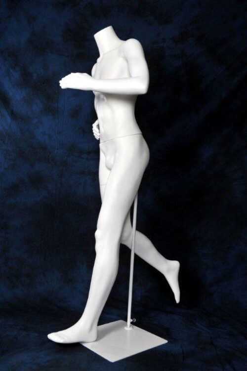 Mannequin sportif homme Runner sans tête blanc