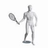 Mannequin sportif homme tennisman blanc