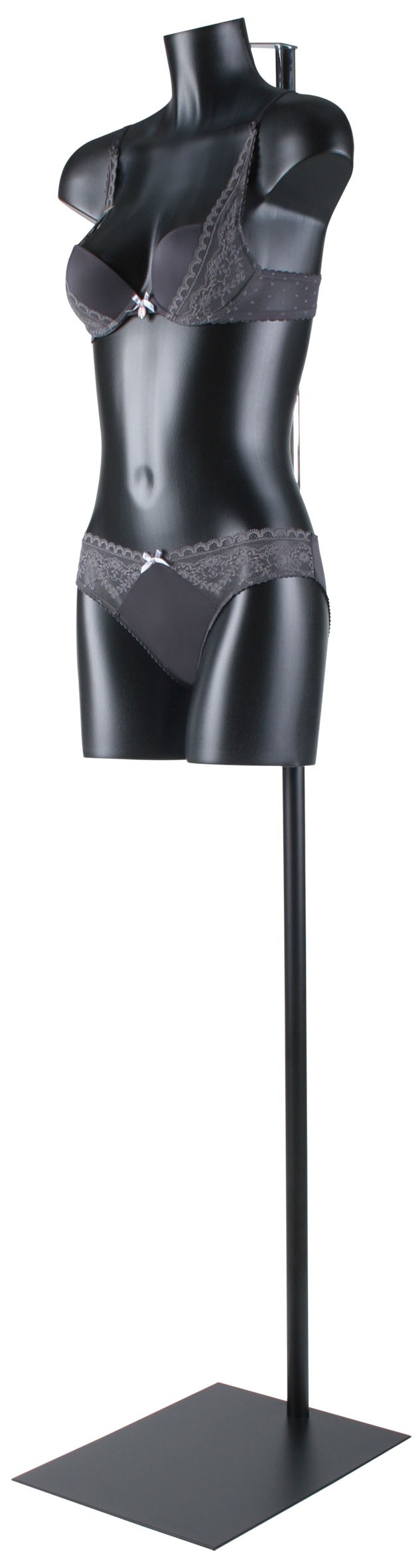 Pied base noir pour buste torso fixation cou