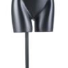 Pied base noir pour buste torso fixation dos