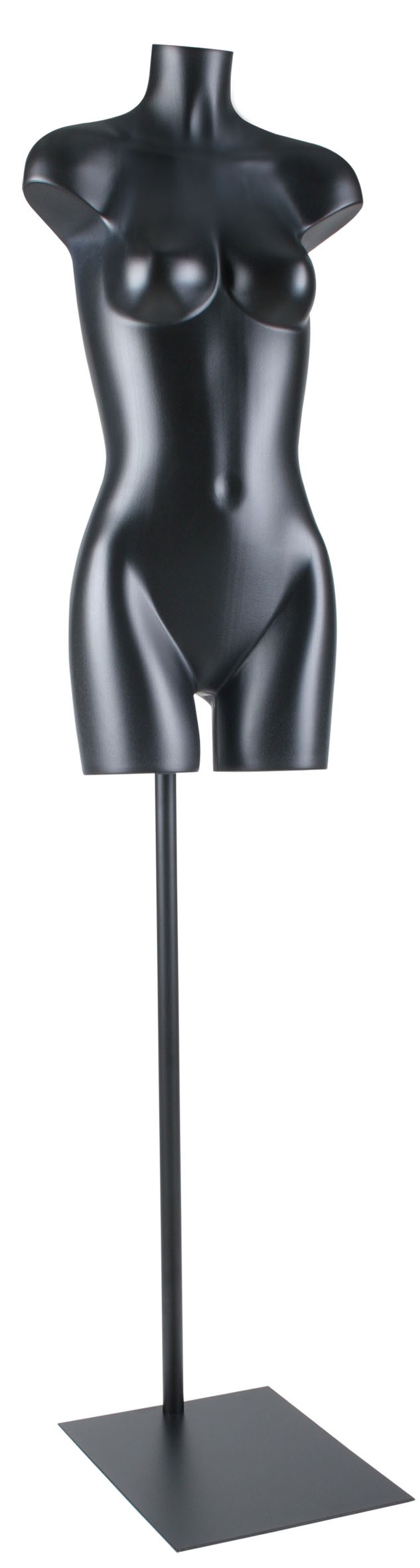 Pied base noir pour buste torso fixation dos