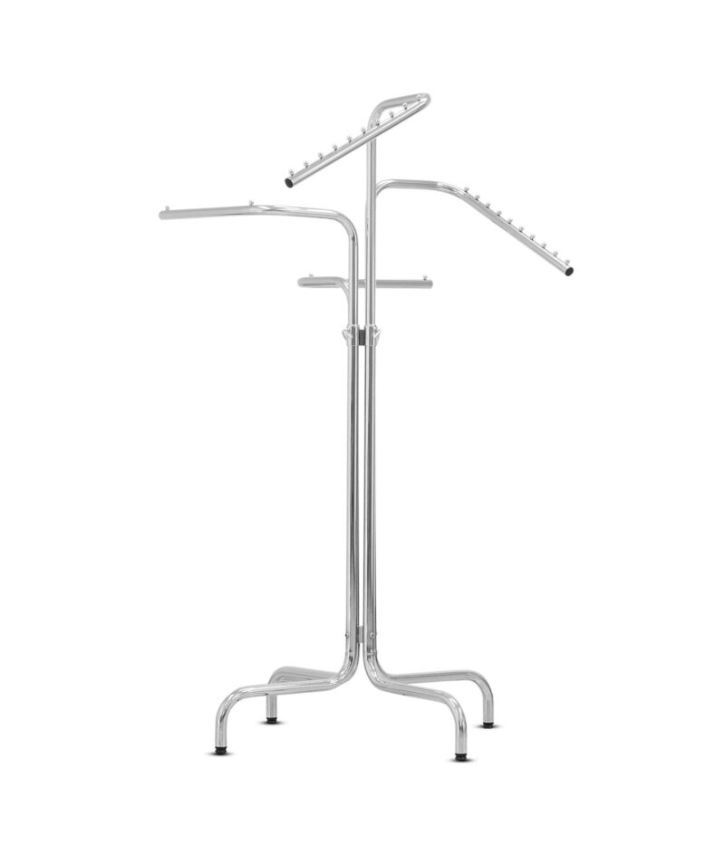 Portant 2 bras droits + 2 bras inclinés Hauteur de 110 à 180 cm