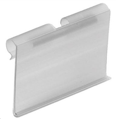 Porte-étiquette fil t transparent 40x65 mm