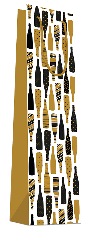Sac bouteille Motif bouteilles L11xP11xH39cm x20
