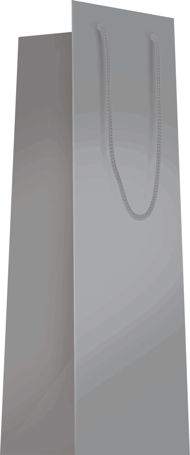 Sac bouteille Argent poignées cordelières L11xP11xH39cm x20