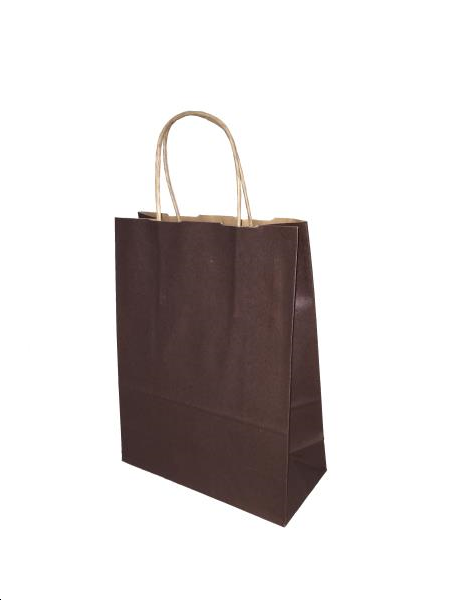 Sac papier kraft Chocolat L18xP8xH24cm x50