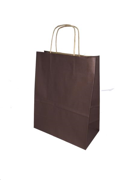 Sac papier kraft Chocolat L22xP10xH29cm x50