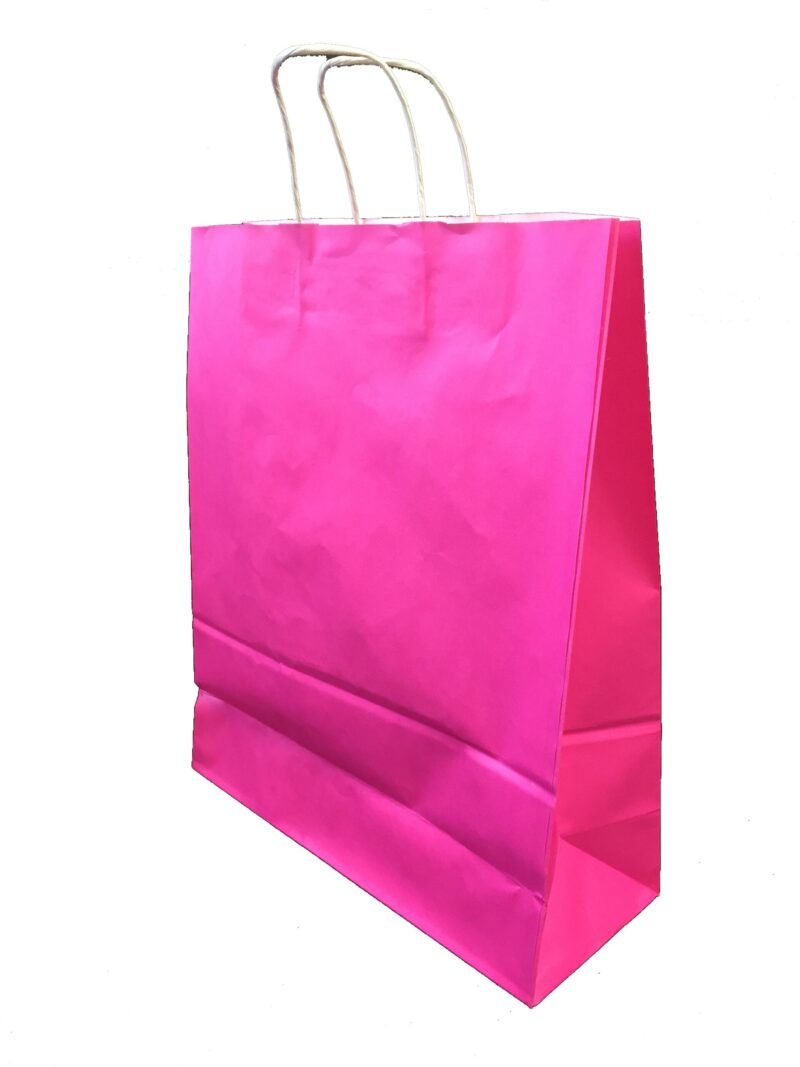 Sac papier kraft Fuchsia L36xP12xH41 cm x50