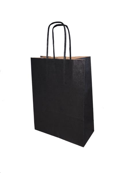 Sac papier kraft Noir L18xP8xH24 cm x50