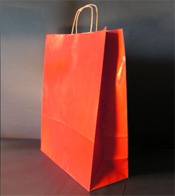 Sac papier kraft Rouge L45xP15xH49 cm x50