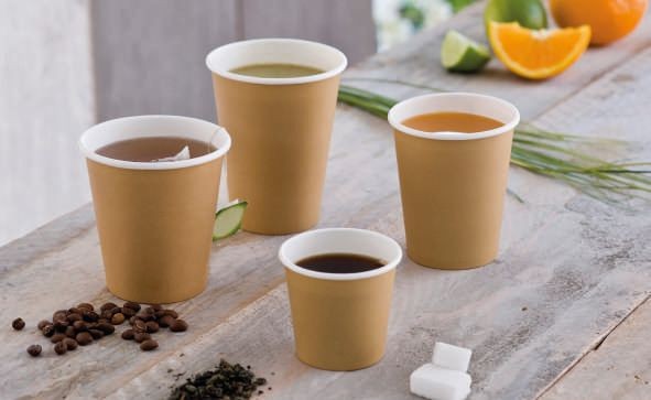 50 Gobelets carton brun