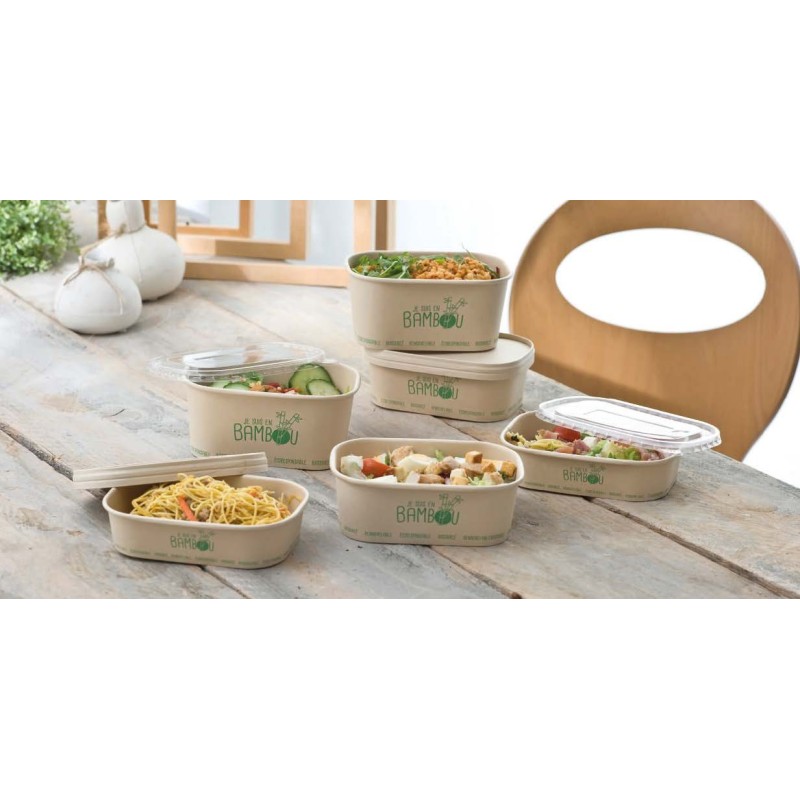 50 Barquettes en Bambou