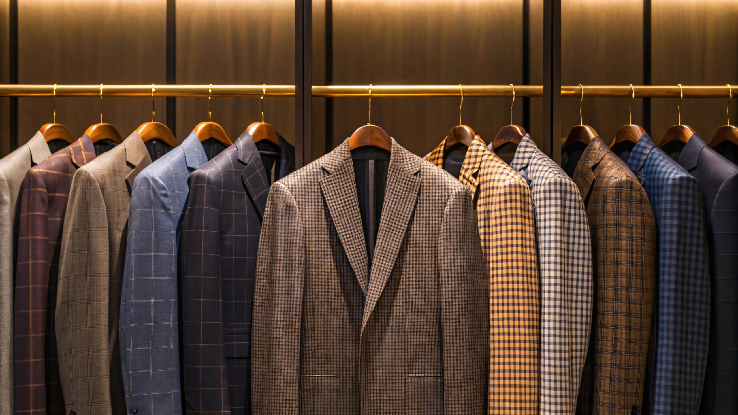 Penderie professionnelle droite pour présentation de vêtements en boutique