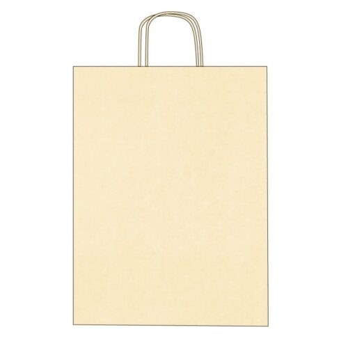 Alternative view of Sacs kraft poignées torsadées – Impression 2 couleurs