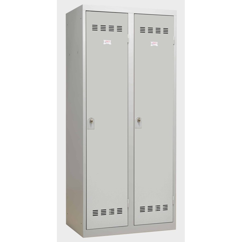 Alternative view of Vestiaires 2 colonnes monobloc soudé industrie salissante