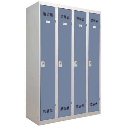 Alternative view of Vestiaires 4 colonnes monobloc soudé industrie propre