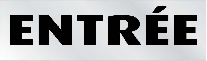 Plaque adhésive "Entrée"