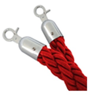 Cordon 2m rouge et chromé