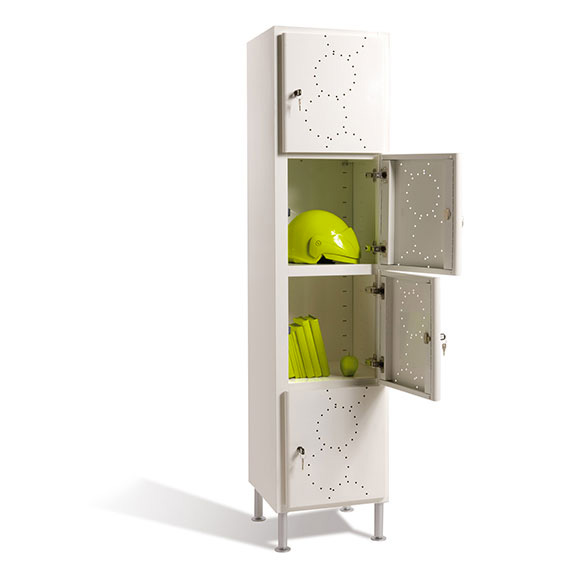 Alternative view of Vestiaire design métallique – 1, 2 ou 4 cases