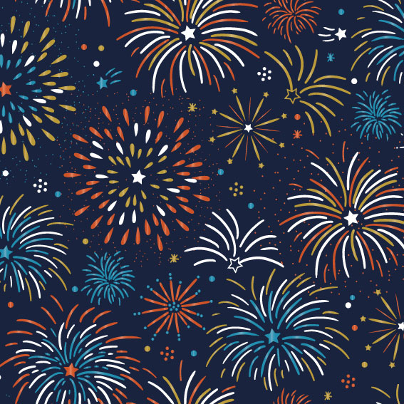 Alternative view of Sachets cadeau Noël Fireworks x 250 – Papier couché 60 g/m²
