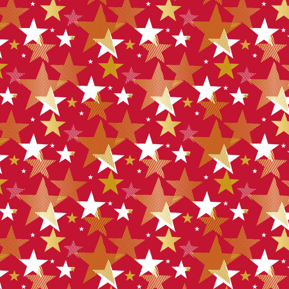 Alternative view of Sachets cadeau Noël Étoiles d'Or x 250 – Papier couché 60 g/m²