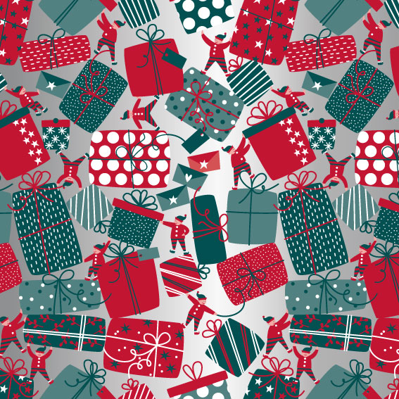 Alternative view of Sachets cadeau Noël Lutins x 250 – Papier couché 60 g/m²