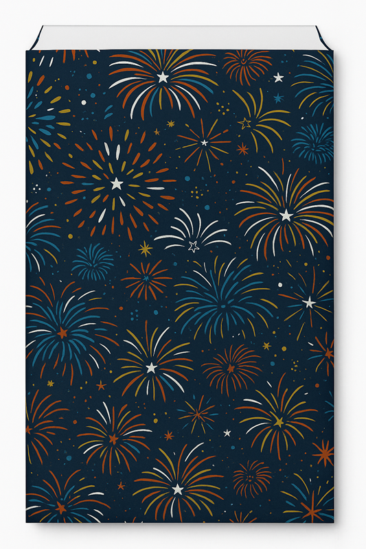 Sachets cadeau Noël Fireworks x 250 – Papier couché 60 g/m²