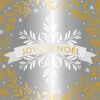 Étiquettes Joyeux Noël argent & or – Dorure à chaud x500